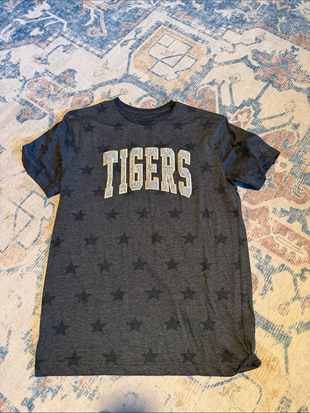 Tigers Short Sleeve Tee in Dark Gray